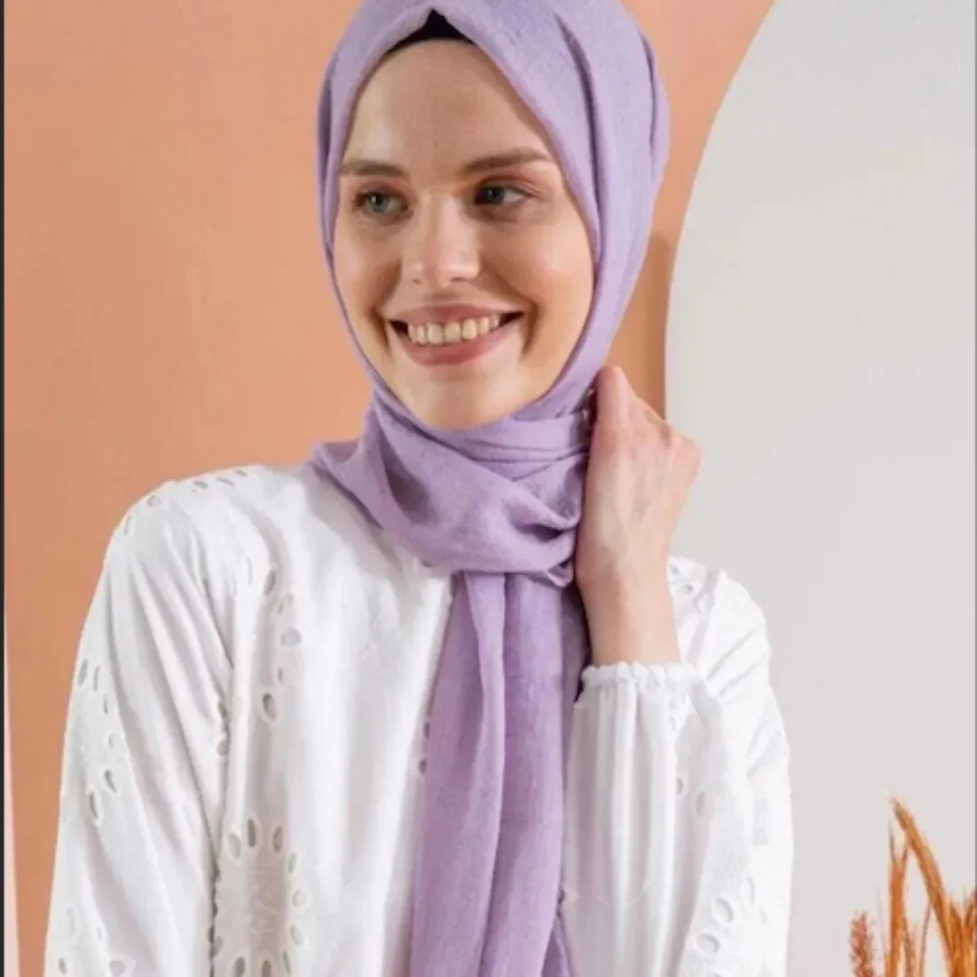 konfor relax şal açık lila nisa scarf