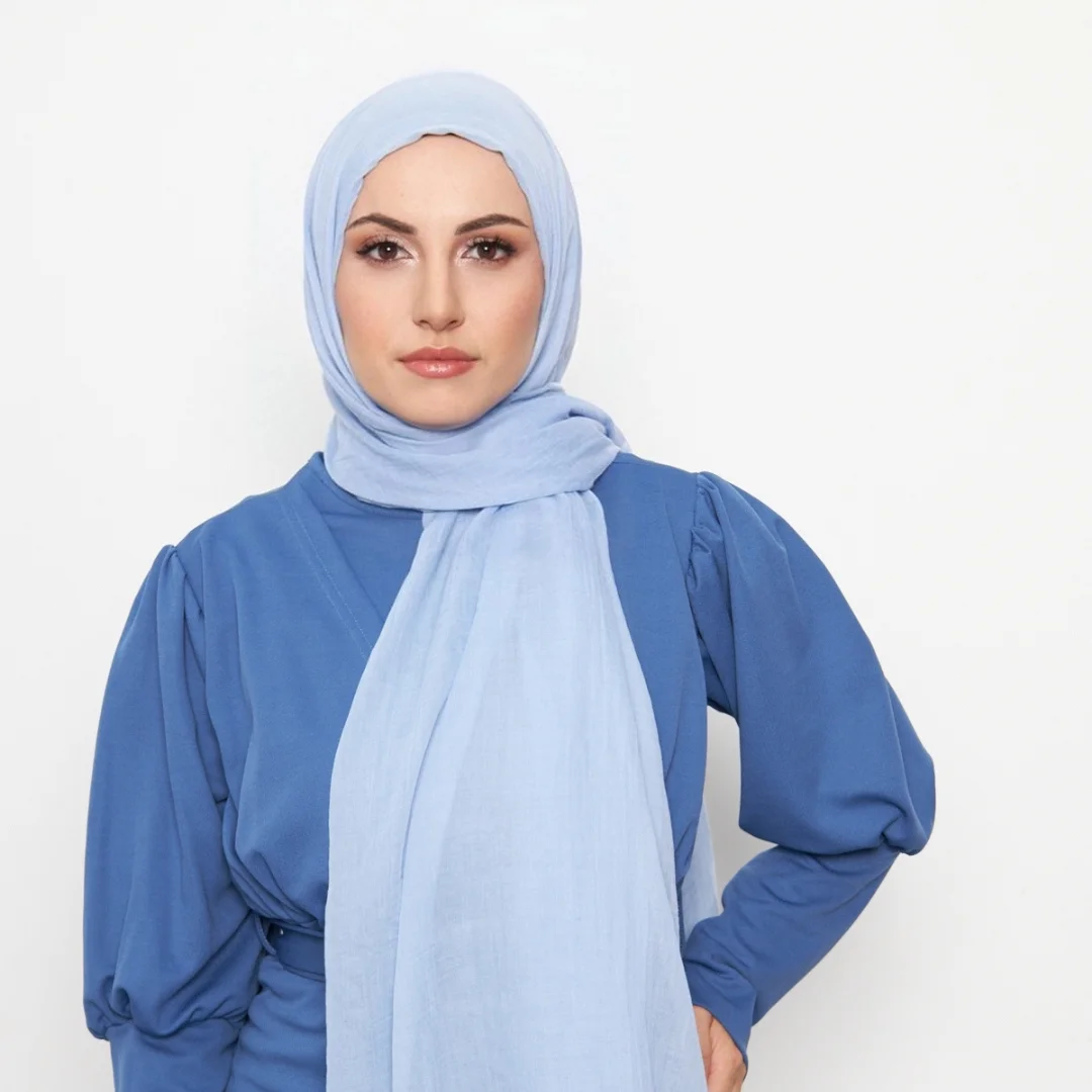 dubai premium şal bebe mavisi nisa scarf